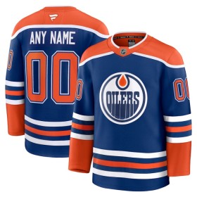 Maillot de Hockey Edmonton Oilers Personnaliser Fanatics Premium 2024-25 Bleu Domicile - Homme
